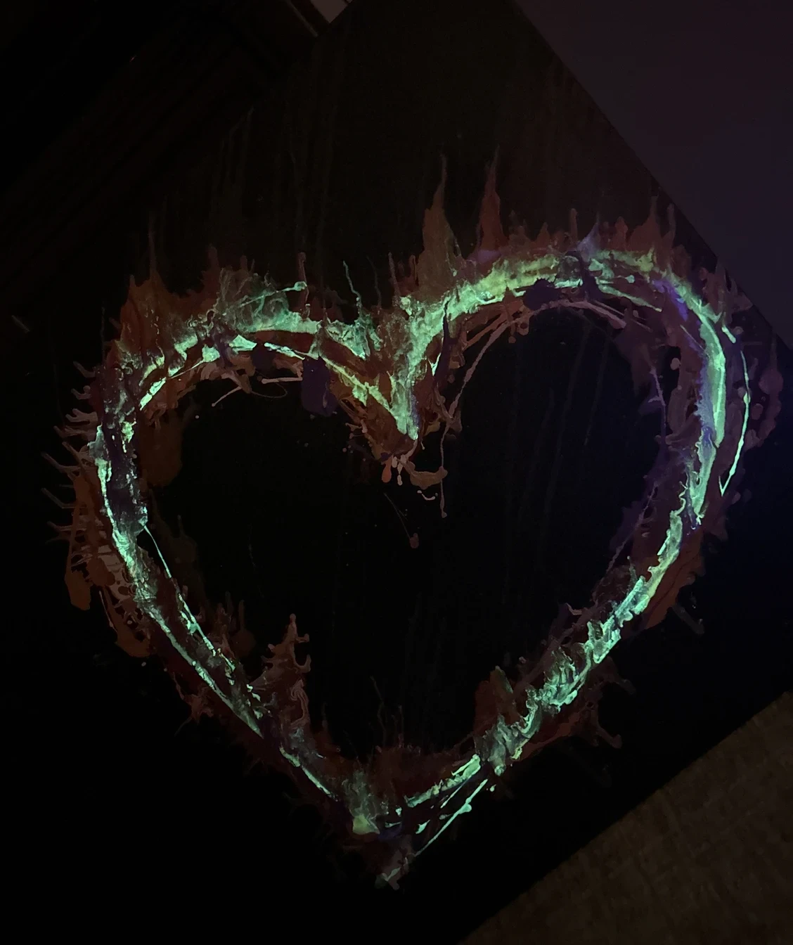 Frostbite glowing in the dark